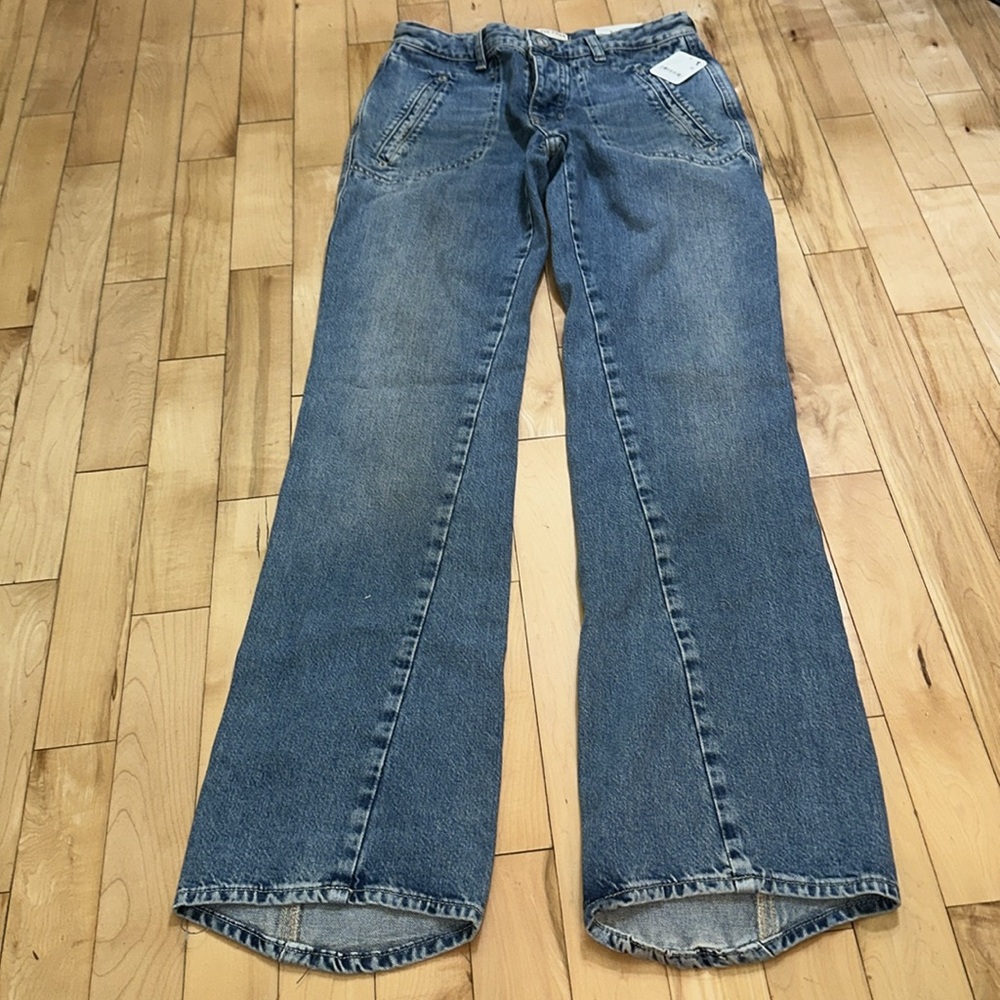 BNWT We The Free Low Rise Light Blue Bootcut Button-Fly Jeans